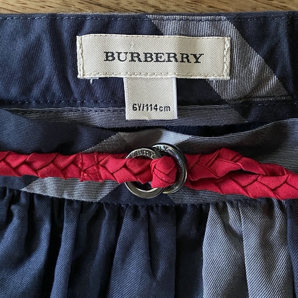 Burberry Girl Navy Plaid Skirt size 6Y / 114cm - Picture 10 of 11